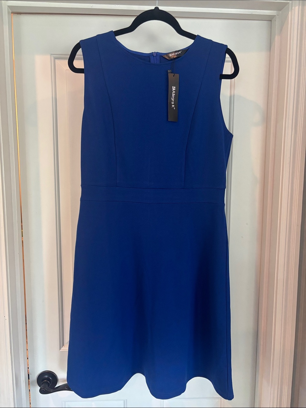 Allegra K Sleeveless A-Line Dress in Royal Blue